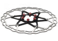 Ashima ARO-10 AiNeon 160mm 2-teilige Edelstahl Fahrrad-Bremsscheibe mit schwarzem Spider.