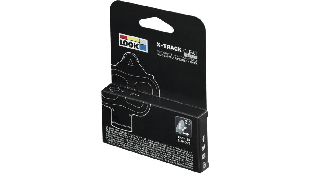 LOOK X-Track Easy Pedalplatten anthracite 6° Bewegungsfreiheit SPD MTB Ein-/Ausstieg erleichtert