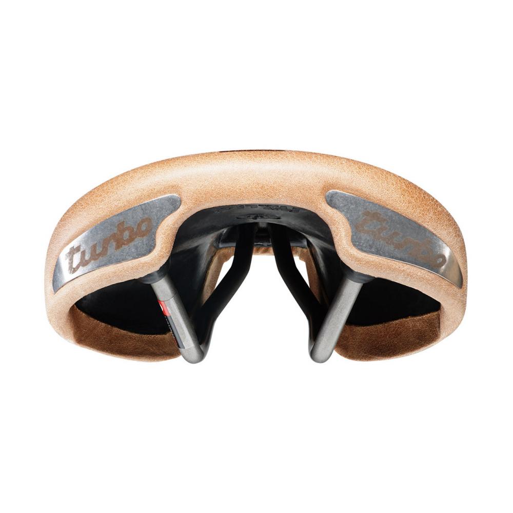 Selle Italia Turbo Racer Light Brown L1 Echtleder-Rennradsattel 146 × 275 mm