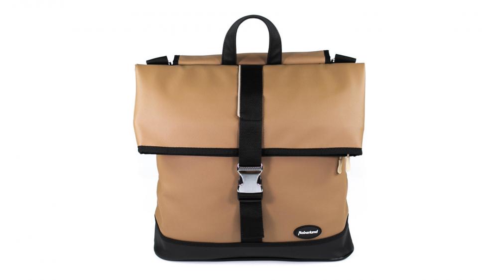 Einzeltasche Melan I Hellbraun/schwarz - Praktische Gepäckträgertasche Mit Modernem Tragesystem