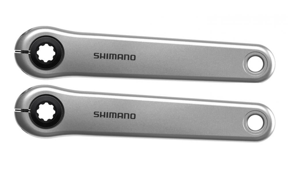 SHIMANO Kurbelarmset FC-EN500 170 mm Silber - robuste E-Bike-Kurbel für EP8/EP6