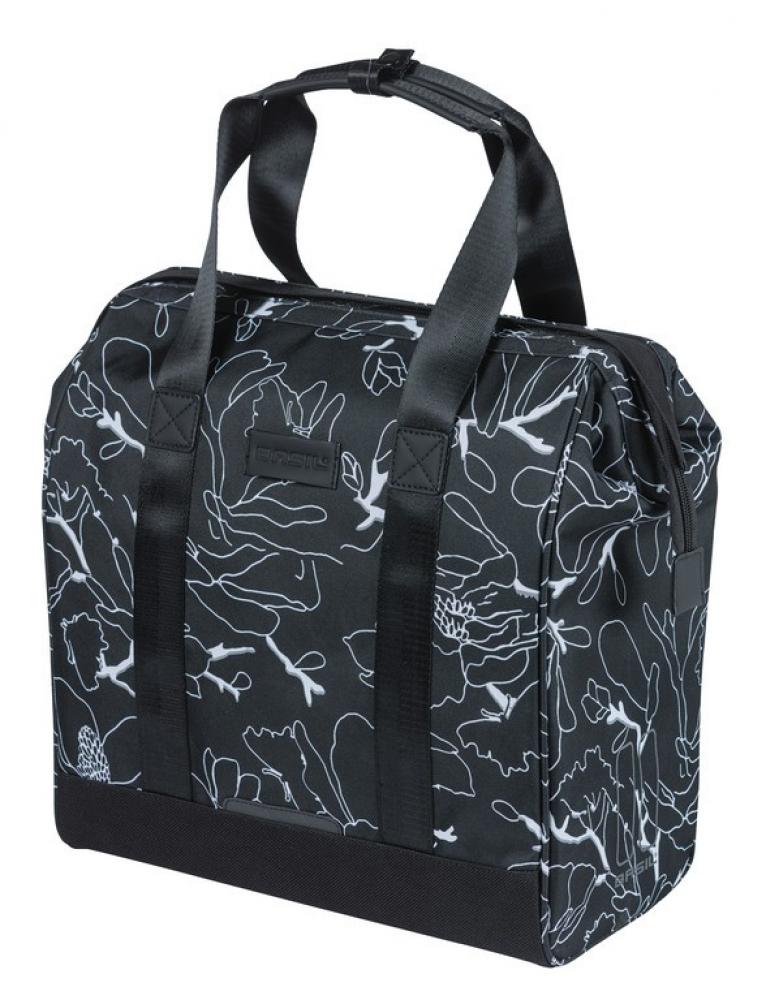 Basil Grand Flower Fahrradshopper 23 l mit Hook-On-System