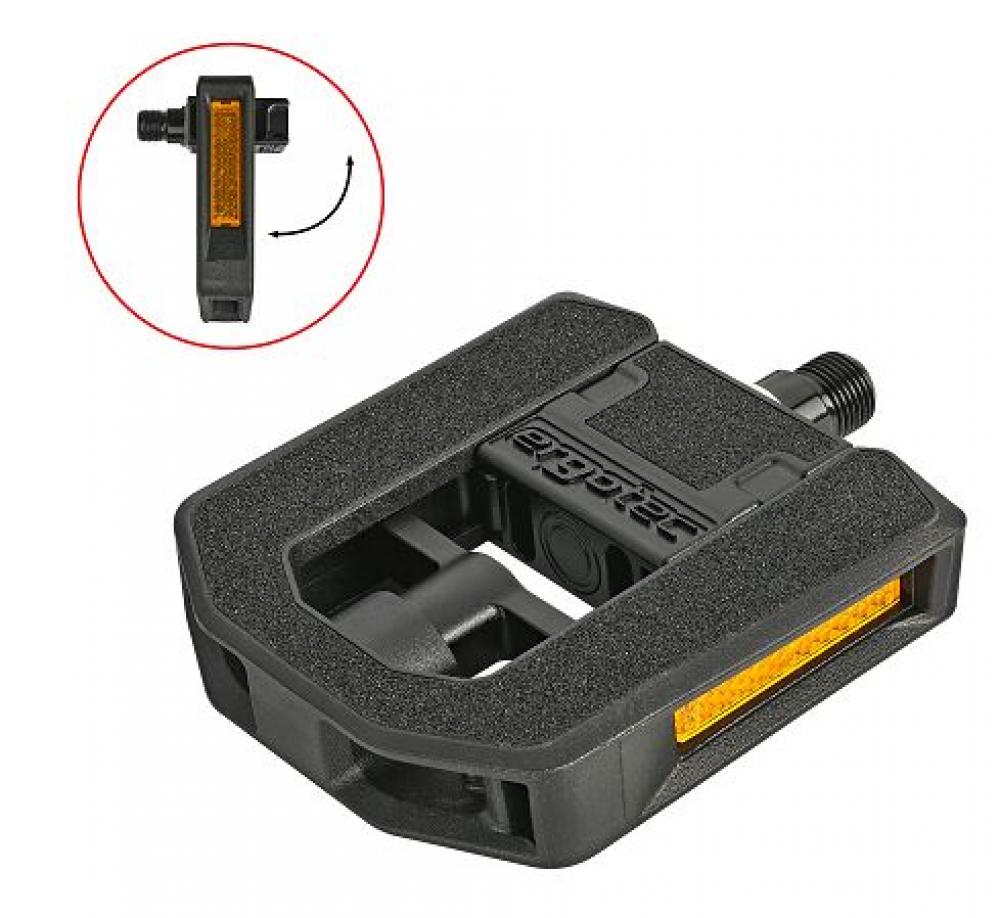 ergotec EP-F Faltpedal schwarz - werkzeuglos klappbar für Falt- und E-Bikes
