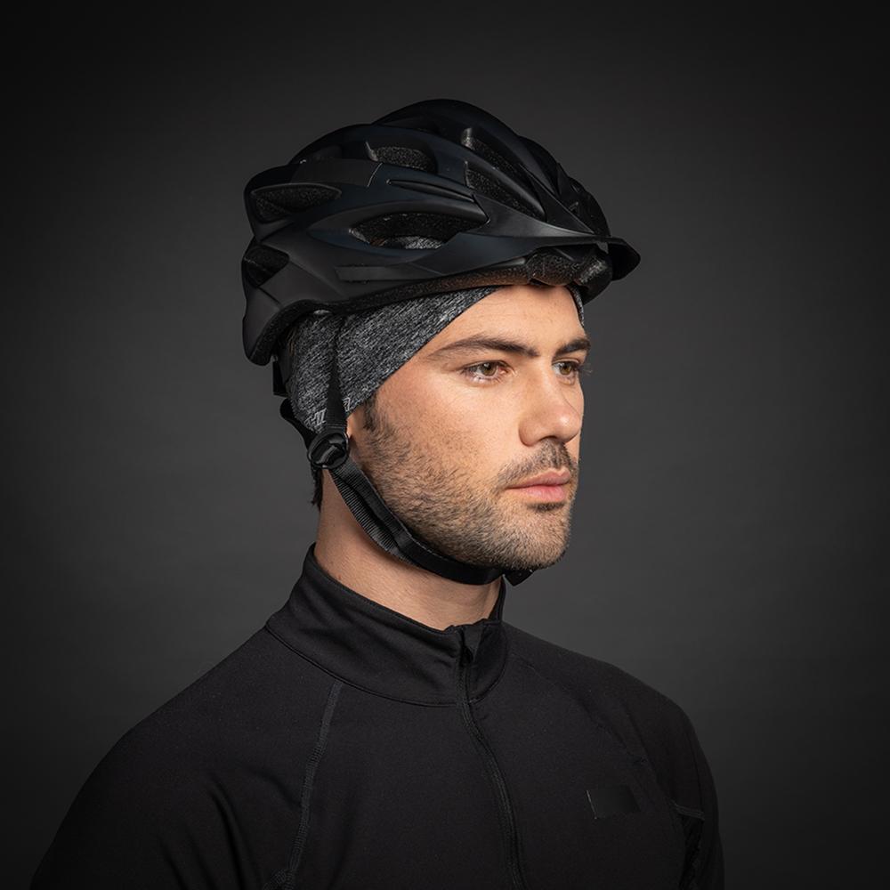 CHIBA Stirnband Pro Man - S/M, hellgrau, Thermostretch, reflektierend