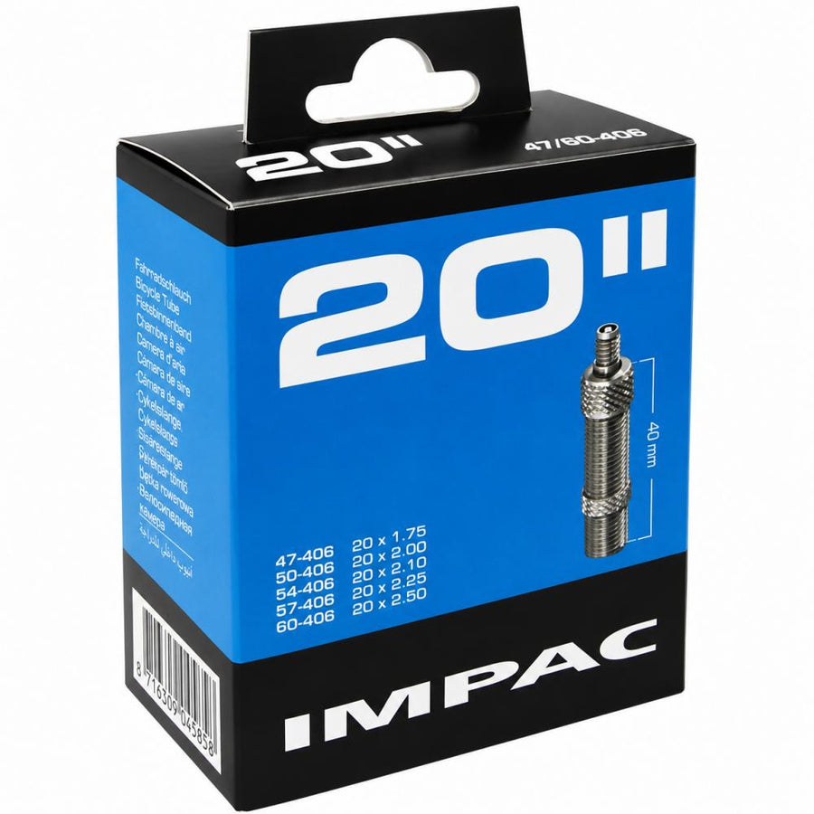 Impac Fahrradschlauch 20 Zoll - 47/60-406, DV 40 mm