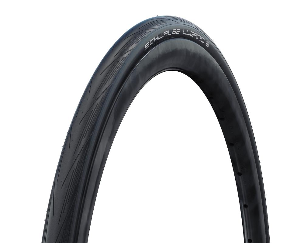SCHWALBE Lugano II 28x1.25 (700x32C) Drahtreifen Active Line K-Guard Silica HS471, ETRTO 32-622, 4-6,5 bar, schwarz