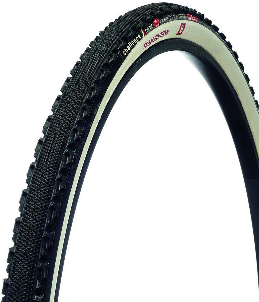 Challenge CX-Reifen Chicane TE Handmade Tubular 28 Zoll (33-622) Schwarz/weiß - schneller Cross-Tubular mit Top-Grip