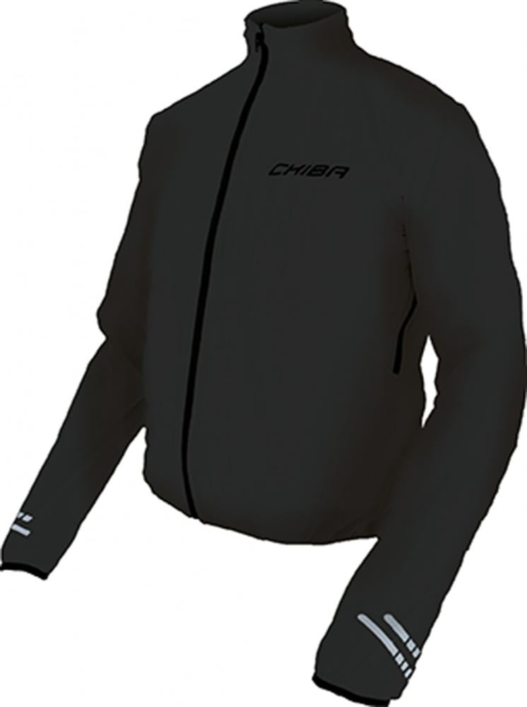 CHIBA Race Performance Jacke - wasserdicht, winddicht, atmungsaktiv, schwarz, XL