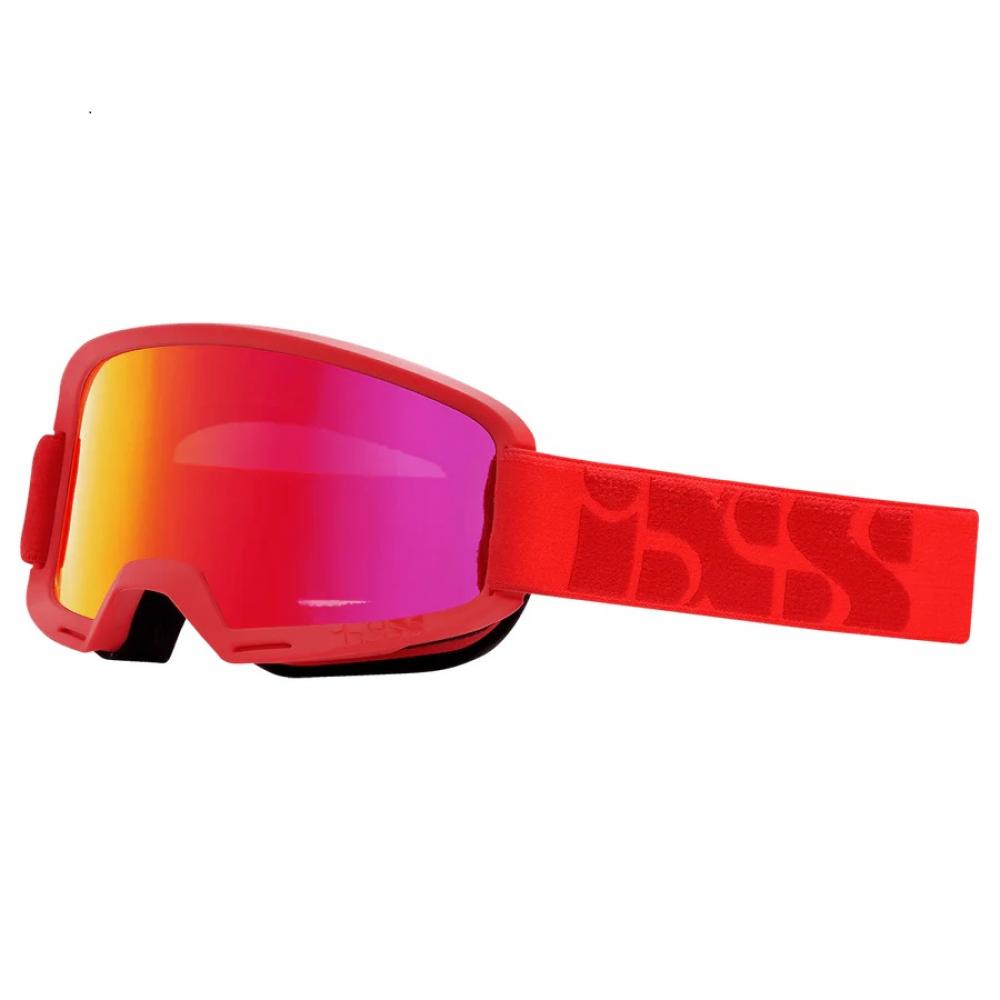 IXS Sports Division iXS Hack Goggle Mirror unis Racing Red - großes Sichtfeld & hoher Tragekomfort