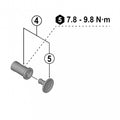 SHIMANO Plattenachse+Abdeckung für RD-M9250 Ersatzteil - passend für Shimano RD-M9250 Schaltwerk