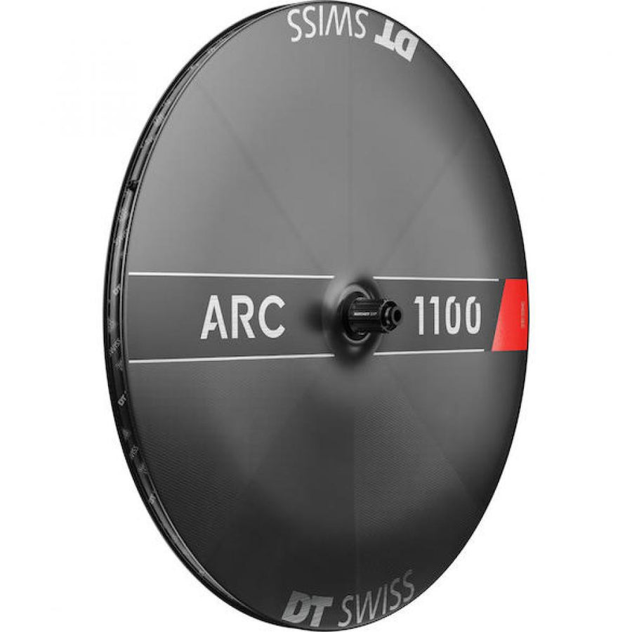 DT Swiss Laufrad ARC 1100 Dicut Disc 622 x 22 mm Schwarz - aerodynamisches Carbon-Laufrad