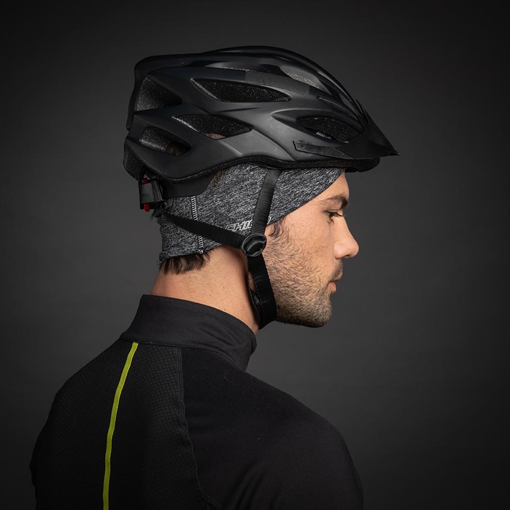 CHIBA Stirnband Pro Man - L/XL, hellgrau, Thermostretch, reflektierend