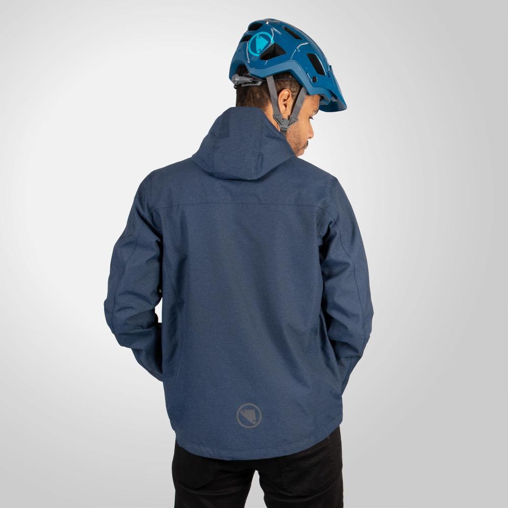 Endura Hummvee wasserdichte Kapuzenjacke ink blue S - vielseitige Regenjacke für Trail und City, wasserdicht, atmungsaktiv, strapazierfähig und komfortabel