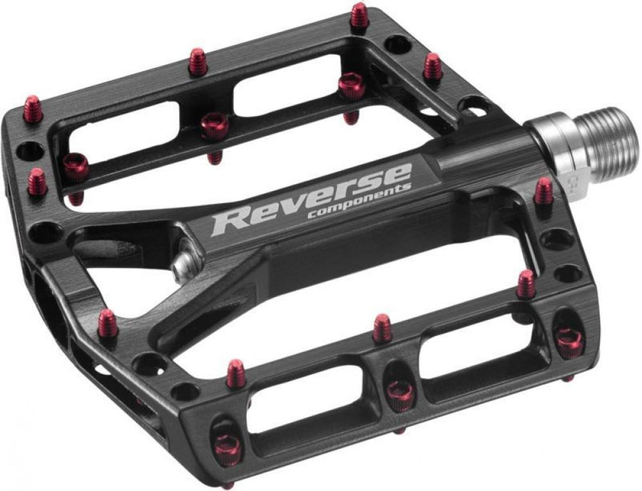 Reverse Pedal MTB Black One AL6061 40 Alu-Pins schwarz/rot