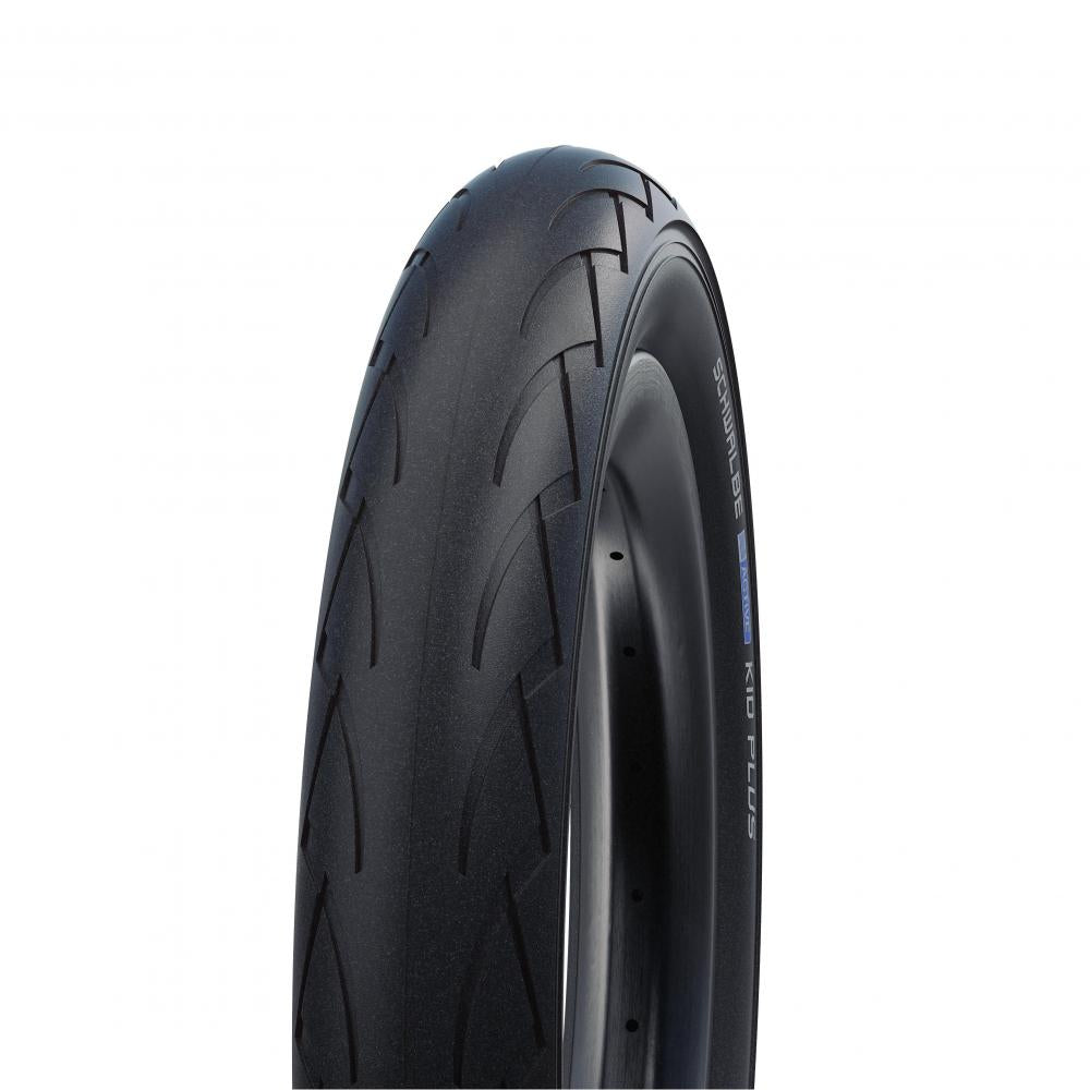 Schwalbe Kid Plus Kinderreifen 14 Zoll (14x1.75 / 47-288) schwarz - Pannenschutz für Kinderfahrräder - Fahrradreifen