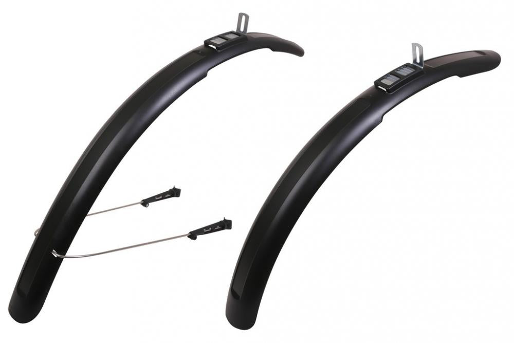Zéfal Trail 65 Steckblech-Set schwarz, für 26"-29" Fahrräder, max. Reifenbreite 2,4", Technopolymer-Harz, Gewicht ca. 360g, hohe Schutzwirkung