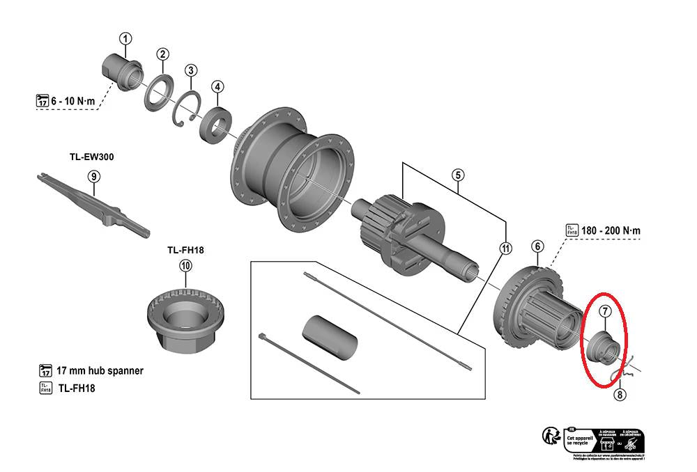 SHIMANO Staubkappe f.FH-U6060 rechts [6060] - zuverlässiger Naben-Schutz in moderner Ausführung