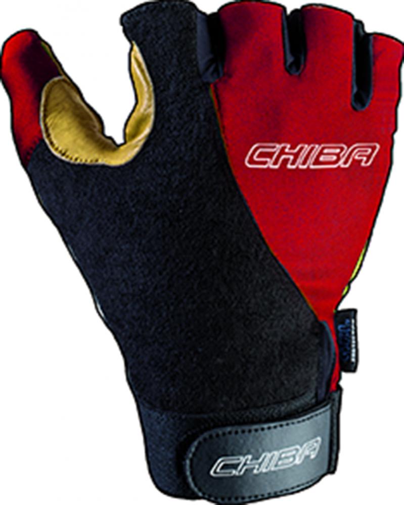 CHIBA Argon Kids - Kinder-Radhandschuhe XXS rot mit Gelpolsterung