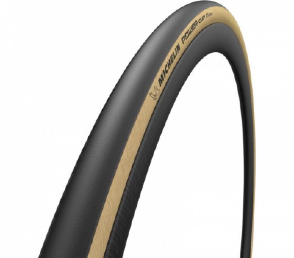 Michelin Power Cup Fahrradreifen schwarz/creme 28x1.00" 25-622 TLR faltbar