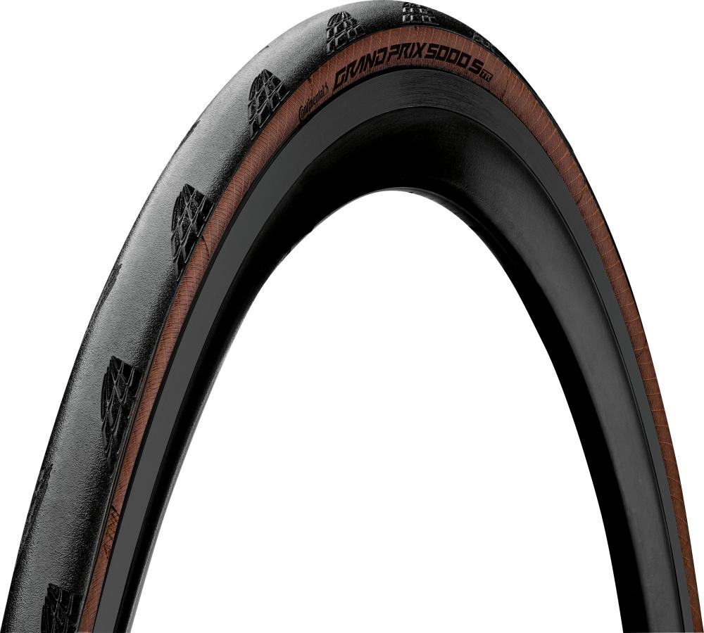 Continental Reifen Grand Prix 5000 S TR 28x1.10 Zoll 28-622 schwarz braun TLR faltbar - Faltreifen