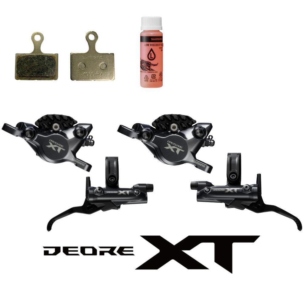 SHIMANO Scheibenbrems-Upgrade-Kit DEORE XT BL-M8200+BR-M8200 - Hydraulische Scheibenbremse VR/HR Set