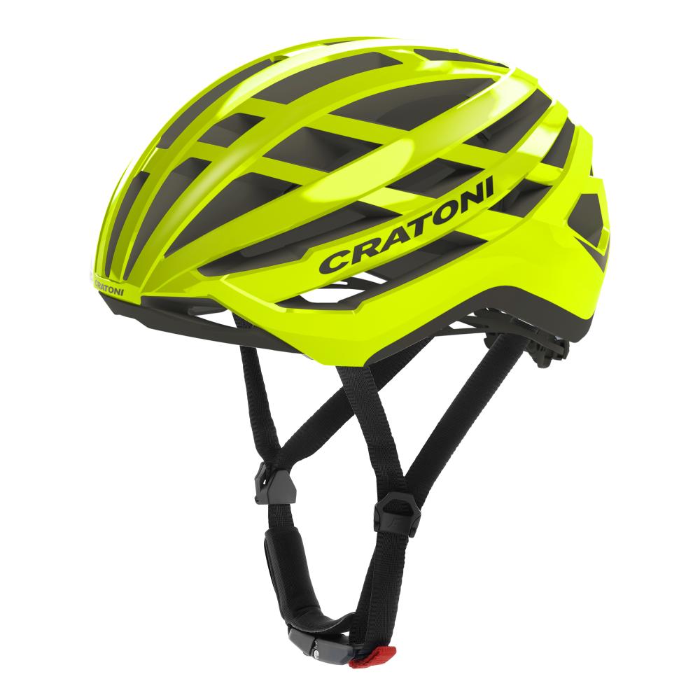 Cratoni C-Vento Fahrradhelm - neongelb glossy-matt - S/M 52-57 cm - aerodynamisch, leicht, mit optimaler Belüftung und höhenverstellbarem …