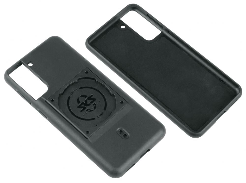 SKS COMPIT Cover für Samsung Galaxy S21+ 5G  Robuste 2-Komponenten-Hülle mit spezieller Befestigung für sichere Montage am Fahrradlenker