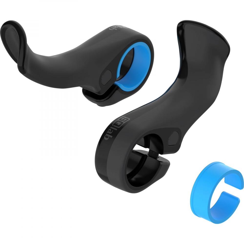SQlab Innerbarends 411 2.0 BLK/BLK - Ergonomische Lenkeraufsätze für MTB und Trekking - Lenkeraufsatz