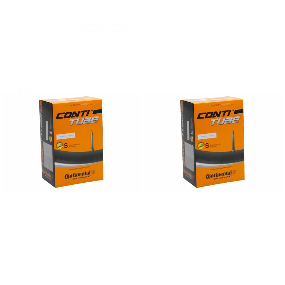 Continental 2er Pack Conti Race 28 Fahrradschläuche, 28 Zoll 700x20/25C SV 42mm Ventile in ihren Kartons.