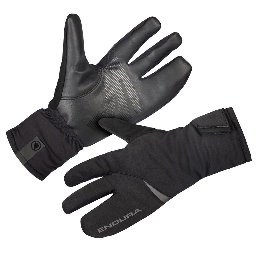 Endura Freezing Point Lobster Handschuh schwarz L - warmer Winter-Radhandschuh mit geteilter Fingerkammer, isoliert, winddicht, wasserdicht, atmungsaktiv und ideal für Minusgrade