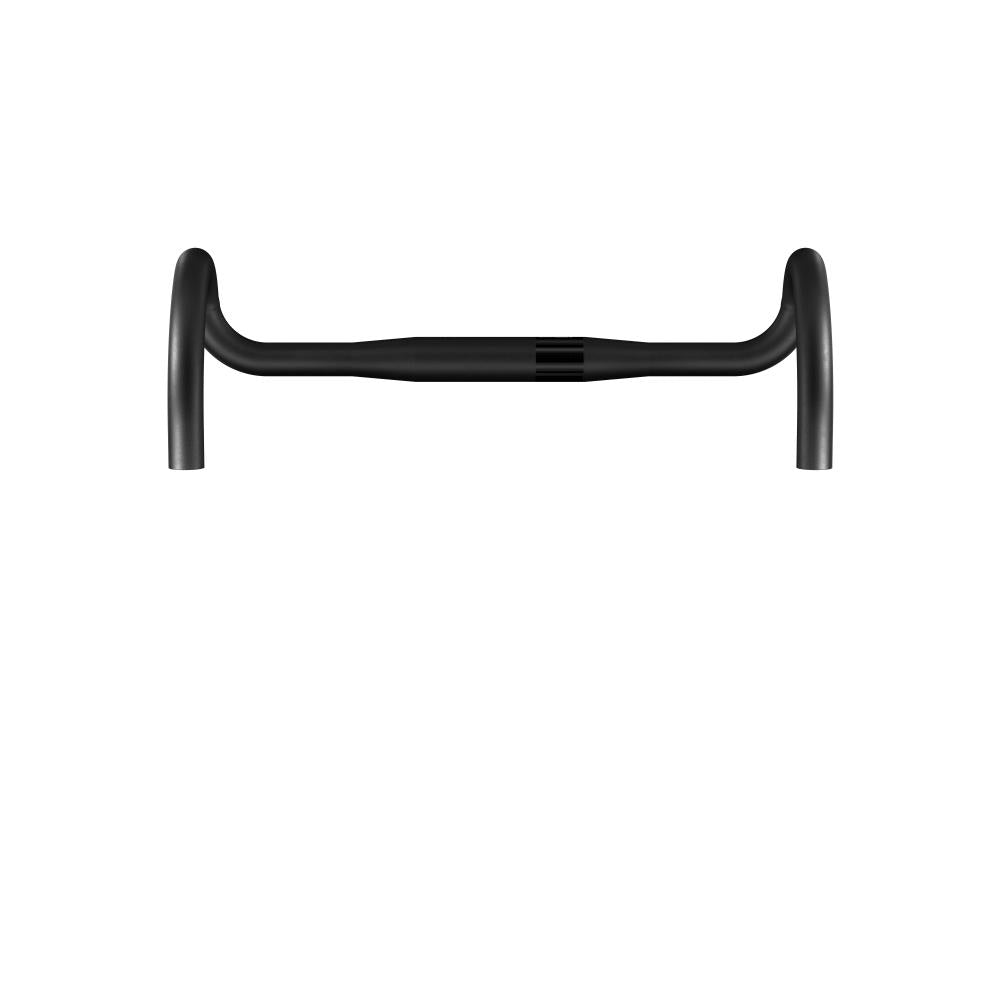 PRO Lenker PLT, Schwarz, Aluminium, 31.8mm, 44cm, Größe 31 - kompakter Rennradlenker mit top Kontrolle
