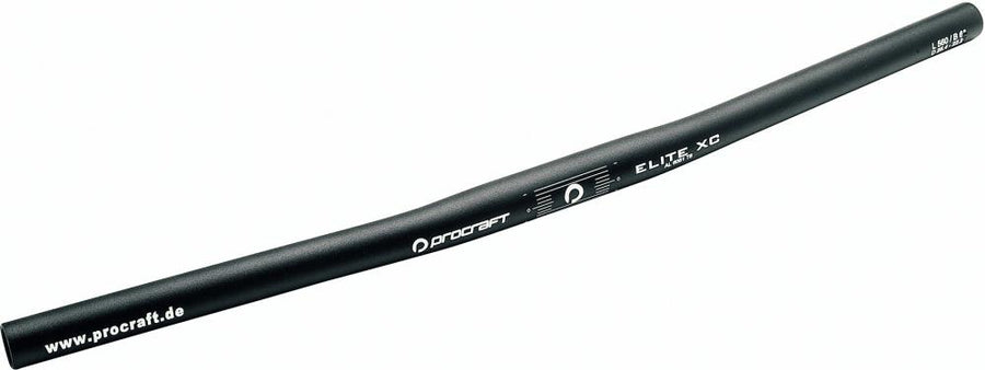 Procraft Lenker Elite XC 25,4 mm/6°/560 mm Schwarz - MTB Flatbar für XC & Offroad