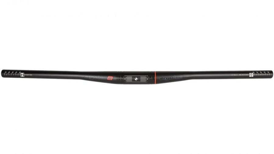 Ergotec Lenker Bügel Flat Bar Ray Ø 35 mm 720 mm Höhe 0 mm 9° schwarz