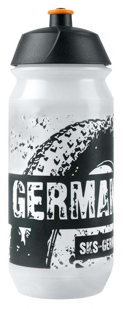 Sks Trinkflasche Small 500 Ml Transparent - Kunststoff Mit Stylischem Sks Reifenmotiv, Handlich Und Leicht, Ideal Fürs Radfahren