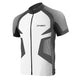 CHIBA Race Pro Shirt Men - Radtrikot XXL weiß/schwarz, atmungsaktiv, RV, Rückentaschen