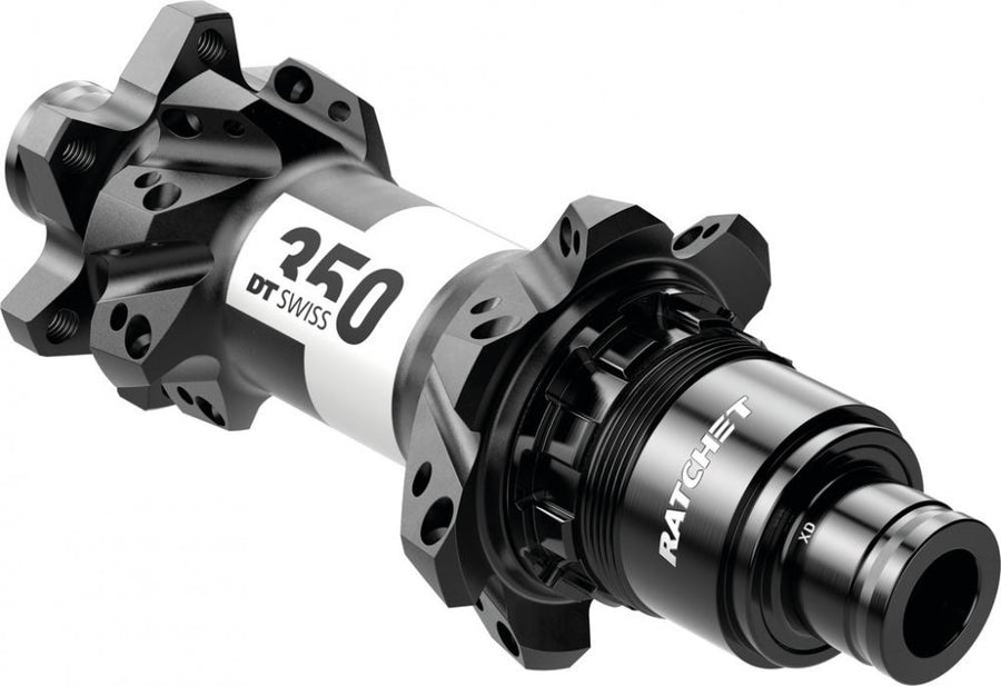 DT Swiss Nabe MTB HR 350 Straightpull 28 Loch Schwarz - zuverlässige Hinterradnabe mit direkter Kraftübertragung