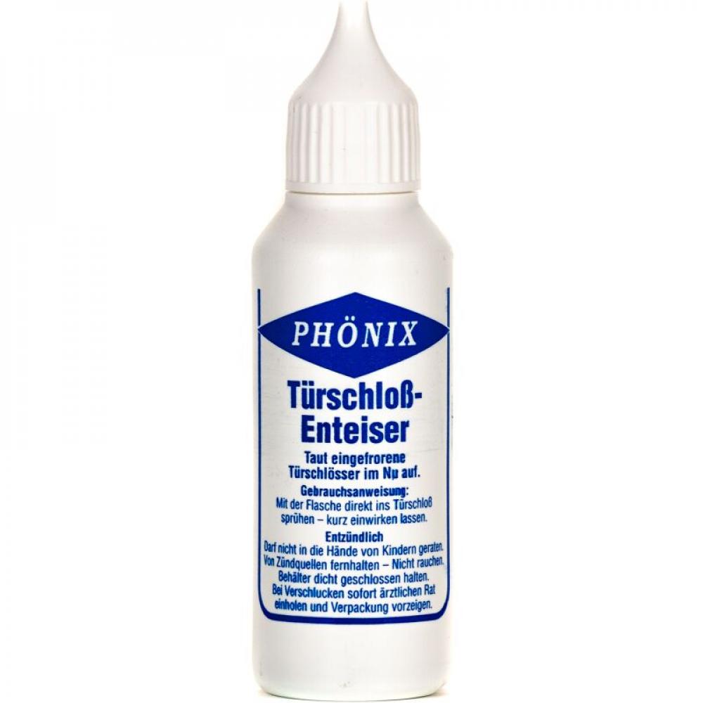 Phönix Türschloss-Enteiser 50 ml  Taut eingefrorene Türschlösser im Nu auf, schützt vor schneller Neuvereisung, einfach direkt ins Schloss sprühen, ideal für Autotüren