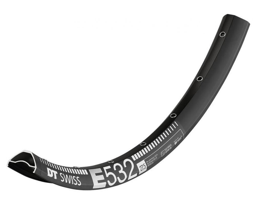 DT Swiss E 532 Fahrradfelge 27,5" 32 Loch schwarz, robuste Enduro-Felge für moderne Ausführung.