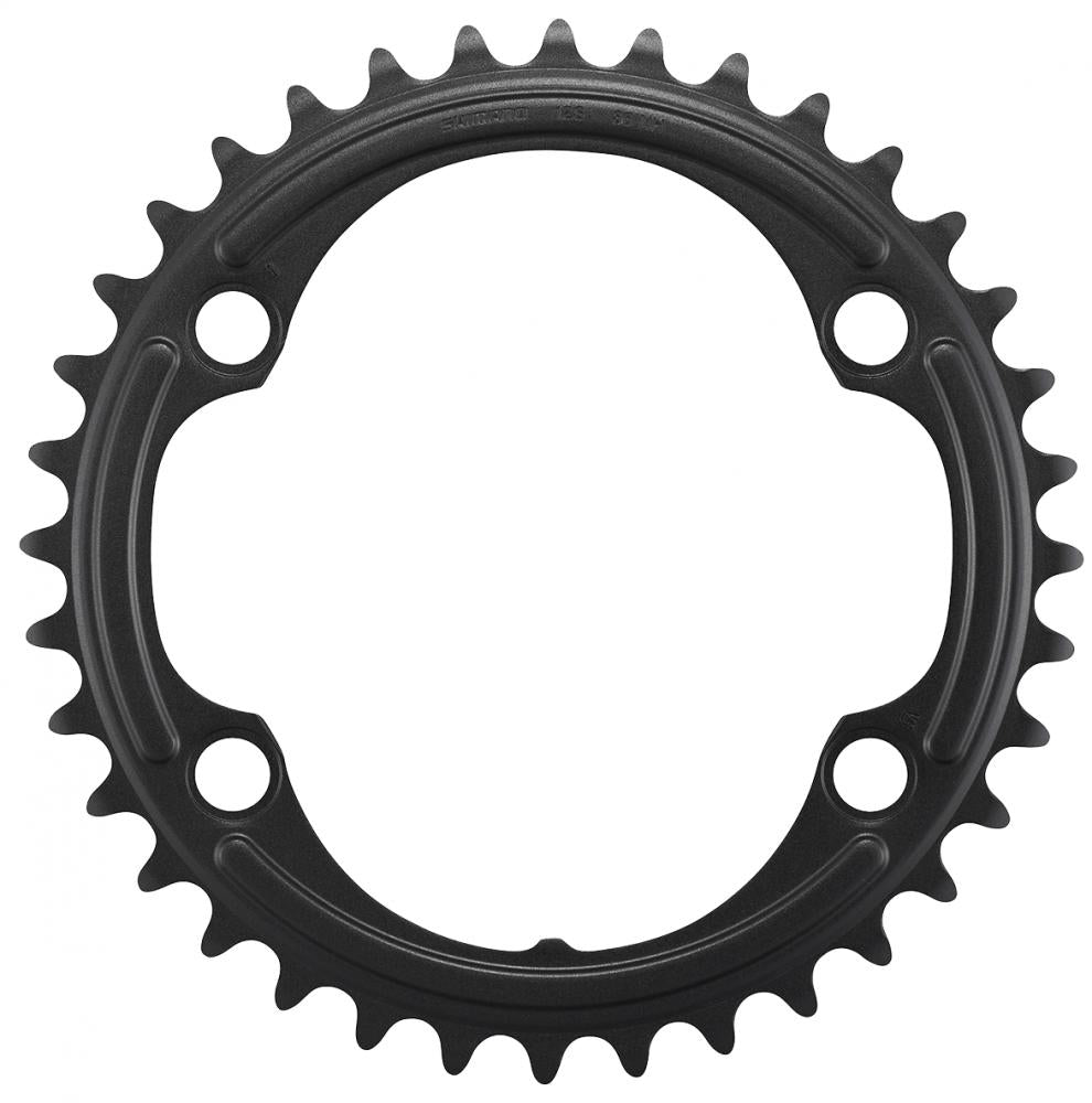 SHIMANO Kettenblatt FC-R7100 36 Zähne - präzise Schaltperformance für 12-fach Rennrad-Antriebe