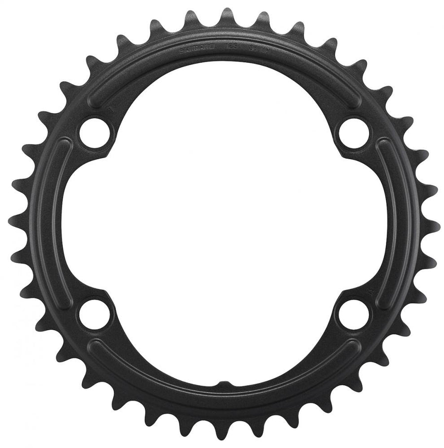 SHIMANO Kettenblatt FC-R7100 36 Zähne - präzise Schaltperformance für 12-fach Rennrad-Antriebe