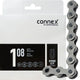 Connex Fahrradkette Fahrradkette 108 1-fach 1/2 x 1/8 - 112 Glieder vernickelt silber ideal für Singlespeed BMX Nabenschaltungen langlebig und verschleißfest