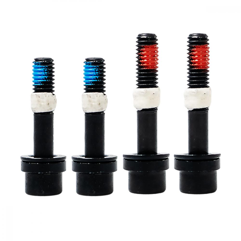MAGURA QM-Schraubenset mit 2x M6x30 (blau) und 2x M6x35 (rot) Fahrradschrauben für sichere Befestigung.