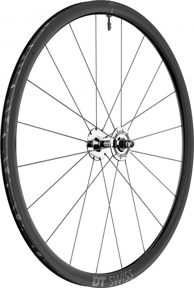 DT Swiss Laufrad T 1800 Classic 30 622 x 30 mm Schwarz - reaktionsschnelles Fixie-Laufrad