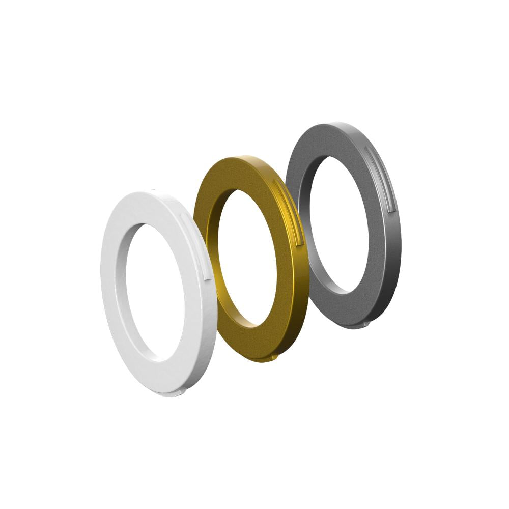 MAGURA Blenden-Ring Kit für 2-Kolben-Bremszange, weiß/gold/silber - edles Tuning & Schutz
