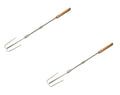 Petromax Lagerfeuer-Spieß LS2  Robuste Edelstahl-Gabel, gebogen, 2er-Set für Stockbrot & Grillgut, hitzebeständig & langlebig, ideal für Camping & BBQ