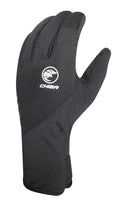 CHIBA Softshell Light - Fahrradhandschuhe schwarz, winddicht, Touchfunktion, Gr. M