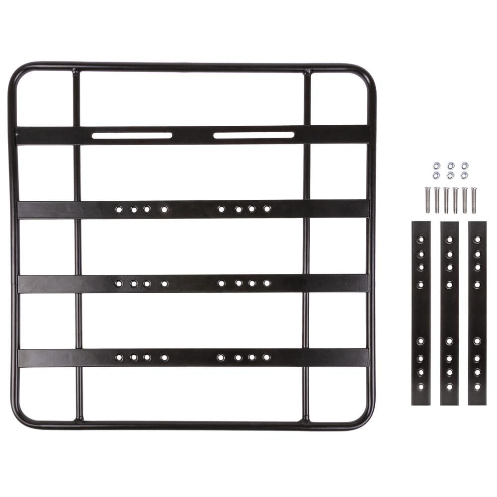 M-WAVE Racky Baseplate, stabile Adapterplatte für Gepäckträgersysteme, mit Montagematerial.