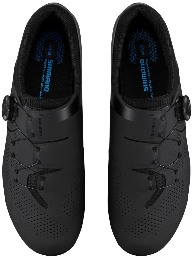 SHIMANO Fahrradschuhe RC302 Herren/Damen Road SPD-SL Fahrradschuhe Größe 41, Schwarz