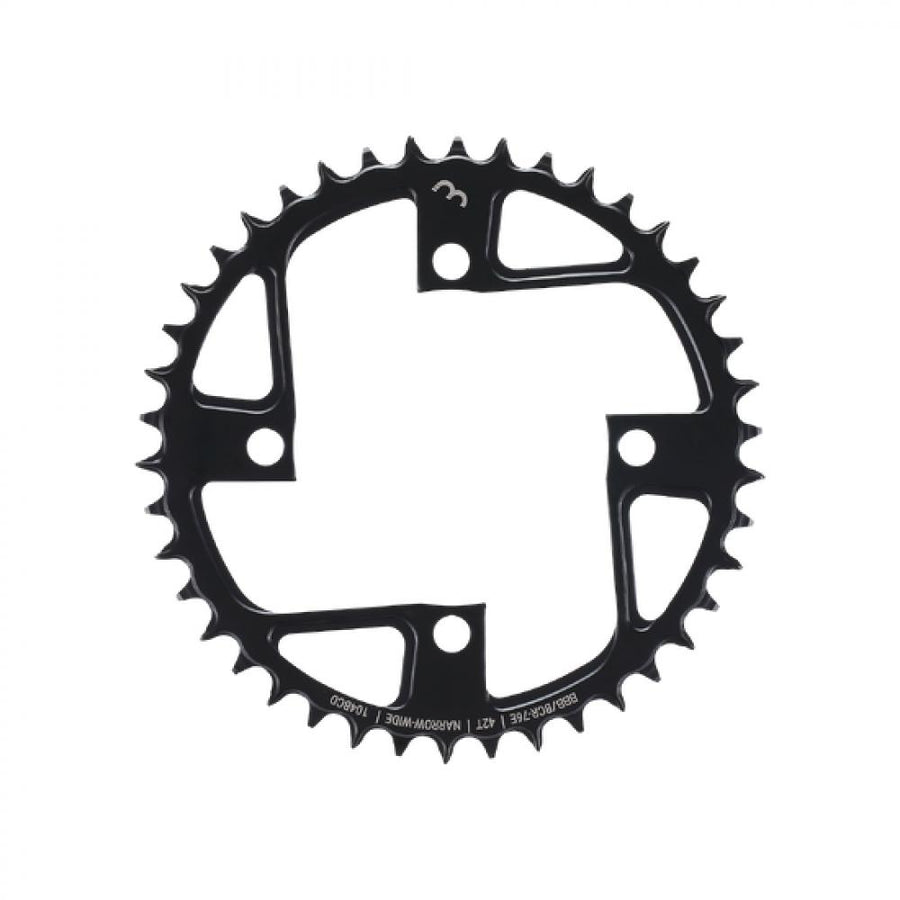 BBB Cycling BBB Kettenblatt E-bike Gear 42T/104 Narrow Wide 42T Schwarz - effizienter E-Bike-Antrieb