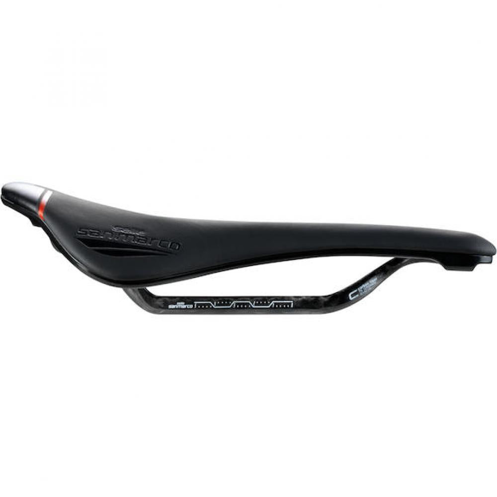 Selle San Marco Sattel Shortfit 2.0 Carbon FX 140 x 255 mm Schwarz - leichter Rennradsattel mit hoher Performance